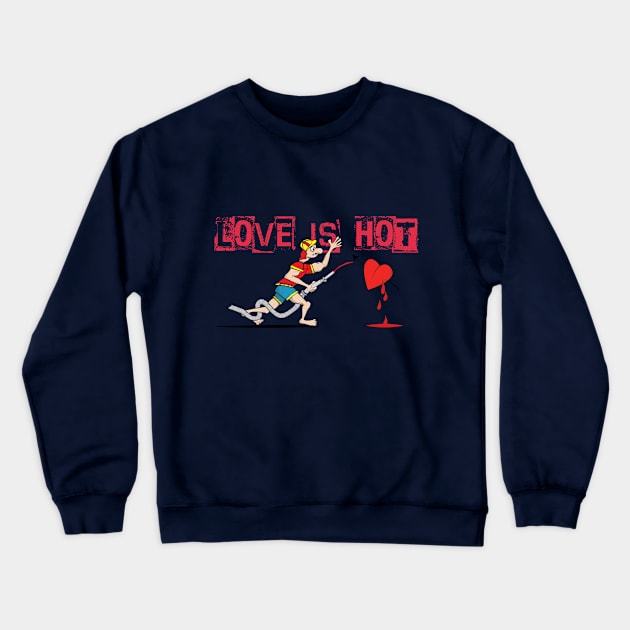 fireman Crewneck Sweatshirt by ElArrogante